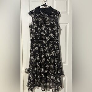 Simply Vera Vera Wang Monochrome Floral Midi Dress